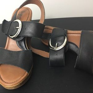 B.o.C Black Leather Sandals